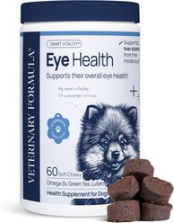 Veterinary Formula Smart Vitality Pork Flavor Soft Chew Eye Health Supplement for Dogs, 60 count