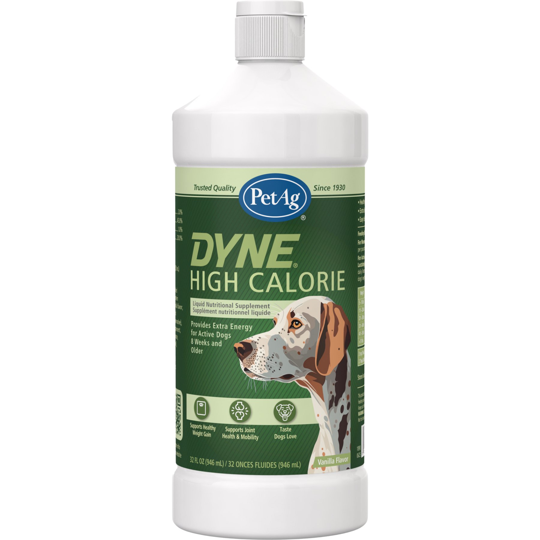 PetAg Dyne High Calorie Liquid Nutritional Supplement for Dogs & Puppies 8 Weeks & Older, 32-fl oz bottle