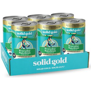 Solid Gold Nutrientboost Hund-n-Flocken Lamb Recipe with Healthy Whole Grains Wet Dog Food, 12.5-oz can, case of 6