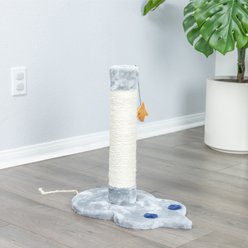 Armarkat 19-in Sisal Cat Scratching Post with Toy, Grey