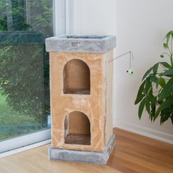 Armarkat 32-in Faux Fur Cat Condo, Beige slide 2 of 9