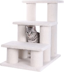 Armarkat Real Wood Pet Steps, Ivory, 3 steps