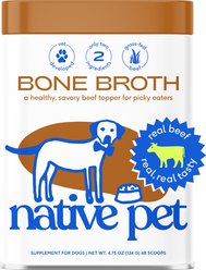 Native Pet Beef Bone Broth Powder Grain-Free Dog Food Topper, 4.75-oz slide 1 of 7