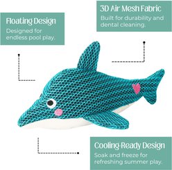 HugSmart Dolphin Durable Mesh Plush Squeaky Dog Toy, Medium slide 2 of 5