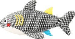 HugSmart Shark Durable Mesh Plush Squeaky Dog Toy, Medium