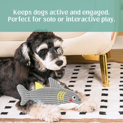 HugSmart Shark Durable Mesh Plush Squeaky Dog Toy, Medium slide 2 of 5