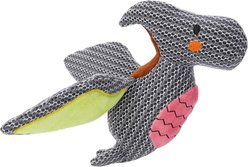 HugSmart Pterosaur Durable Mesh Plush Squeaky Crinkle Dog Toy, Medium/Large