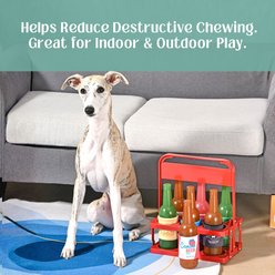 HugSmart Rubber Whiskey Squeaky Dog Chew Toy, Medium/Large slide 2 of 5