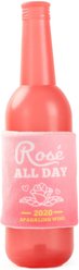 HugSmart Rubber Rose Wine Squeaky Dog Chew Toy, Medium/Large