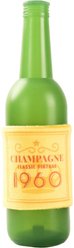 Hugsmart Rubber Champagne Squeaky Dog Chew Toy, Medium/Large