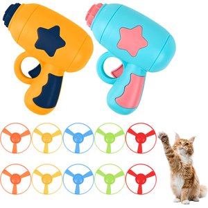 Pet Fit For Life Cat Propellor Launcher Toy, Blue, Medium, 2 count