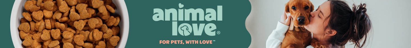 Animal love for pets, with love