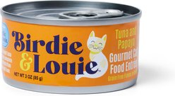 Birdie & Louie Tuna & Papaya Flavored Chunks in Gravy Canned Cat Food, 3-oz, case of 12
