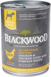 Blackwood Chicken & Chicken Liver with Pumpkin Grain-Free Adult Canned Dog Food, 13-oz, case of 12