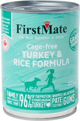Firstmate Turkey & Rice Formula Cage-Free Canned Dog Food, 12.2-oz can, case of 12
