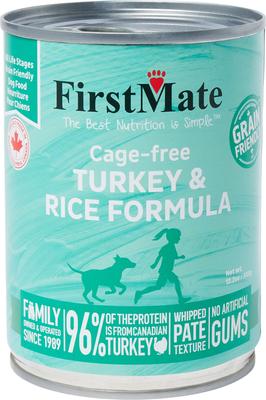 Firstmate Turkey & Rice Formula Cage-Free Canned Dog Food, 12.2-oz can, case of 12