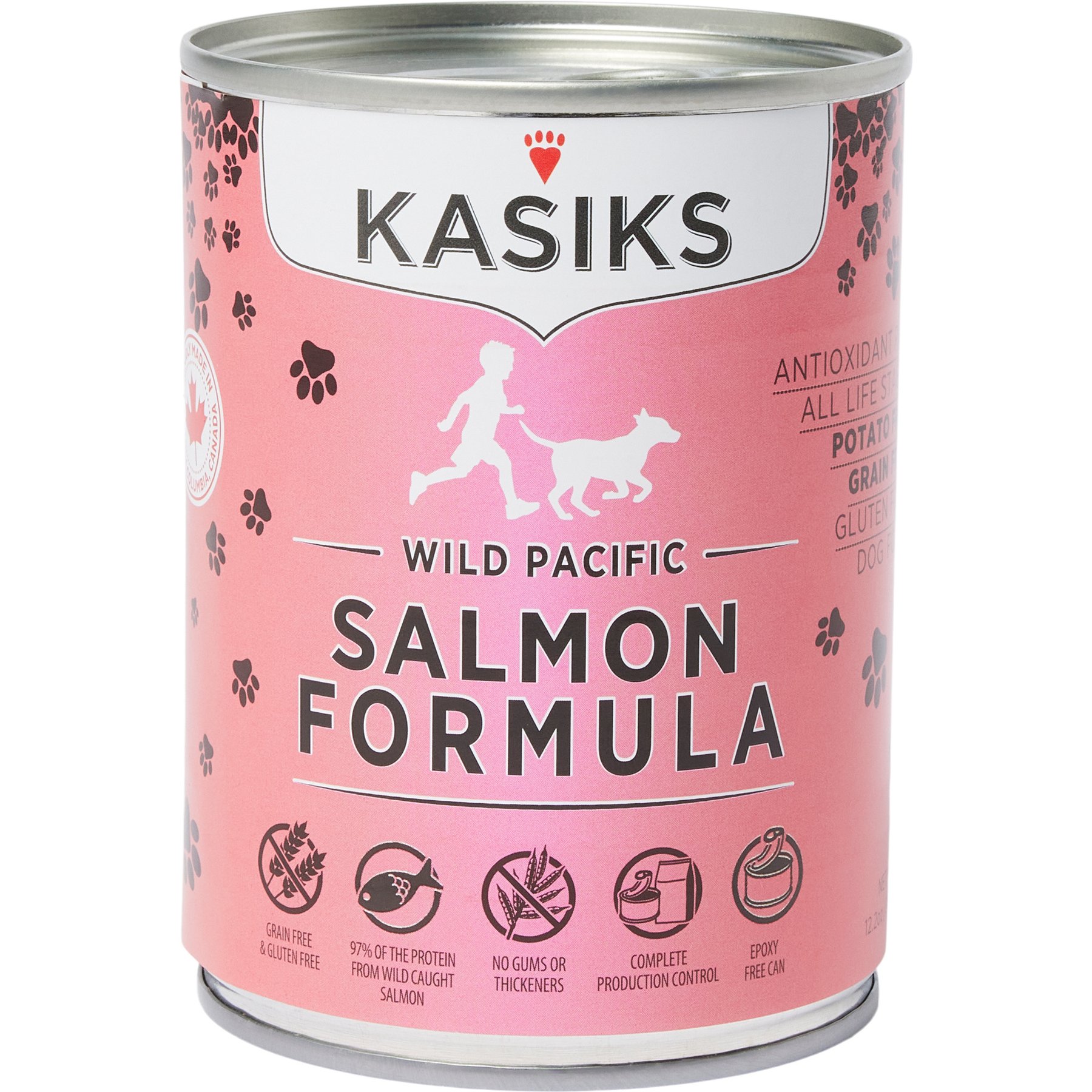 KASIKS Wild Coho Salmon Formula Canned Dog Food, 12.2-oz, case of 12