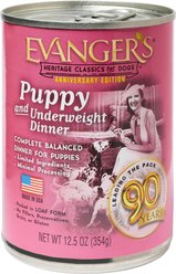 Evanger's Classic Recipes Puppy Canned Dog Food, 12.5-oz, case of 12