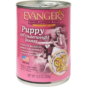 Evanger's Classic Recipes Puppy Canned Dog Food, 12.5-oz, case of 12