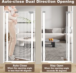 WAOWAO Indoor Metal Pressure Mounted Dog & Cat Gate, 39.99-in, Black slide 2 of 8