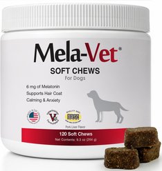Mela-Vet Soft Chew Skin & Coat Supplement for Dogs & Cats, 120 count