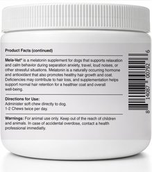 Mela-Vet Soft Chew Skin & Coat Supplement for Dogs & Cats, 120 count slide 2 of 9