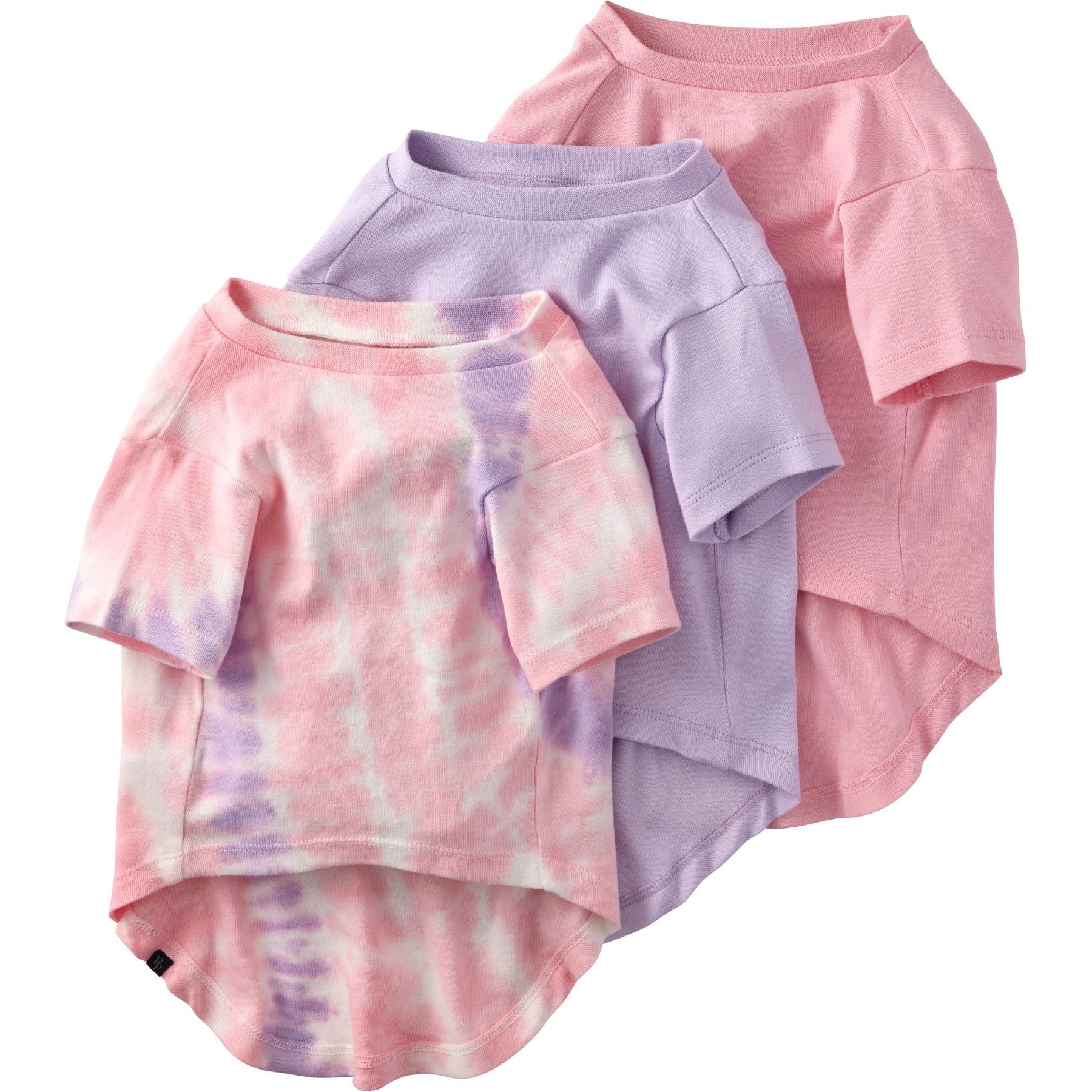 Pet Passion Toby II-The Extra Perfect Dog Tee Shirt, 3 count, Pink Tie Dye, Small