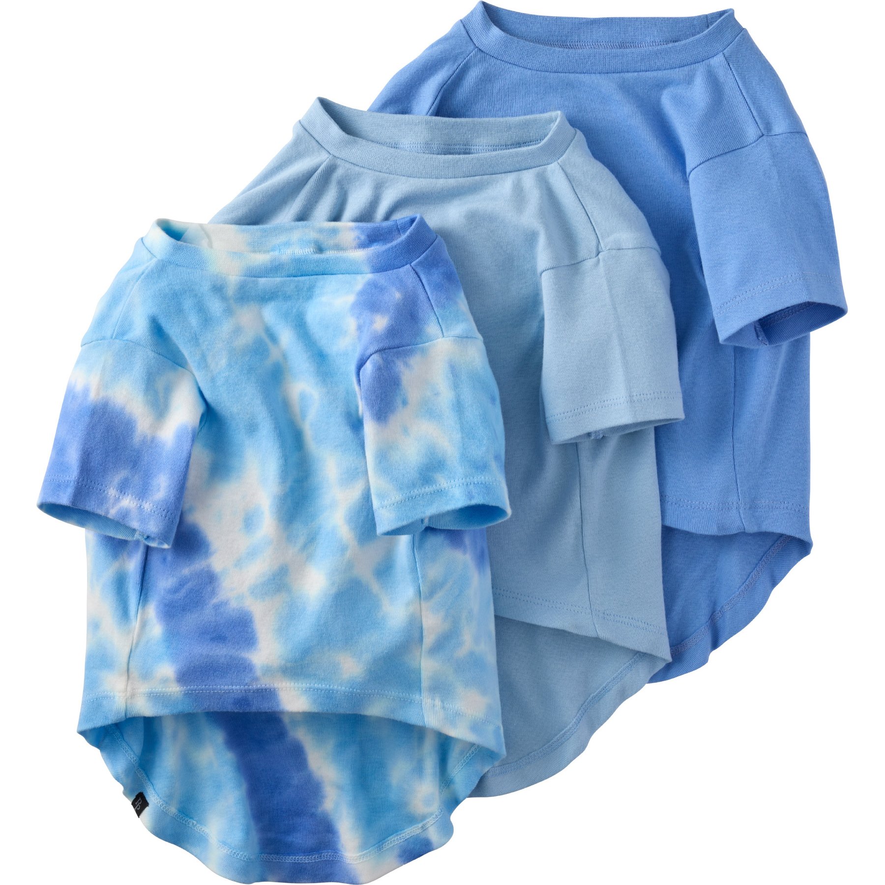 Pet Passion Toby II-The Extra Perfect Dog Tee Shirt, 3 count, Blue Tie Dye, X-Large
