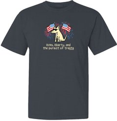 Teddy the Dog The Pursuit of Treats Classic Tee, Midnight Dream, XXX-Large, T-Shirt
