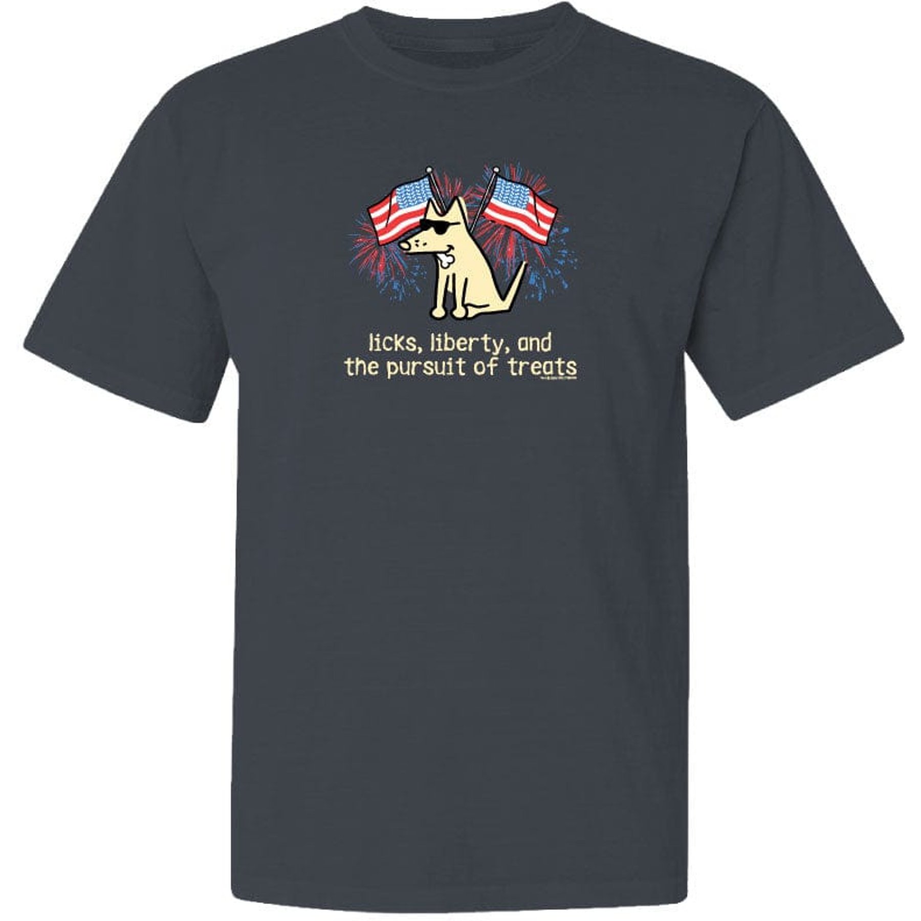Teddy the Dog The Pursuit of Treats Classic Tee, Midnight Dream, Medium, T-Shirt