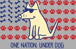 Teddy the Dog One Nation Under Dog Classic Tee, Pebble, XXX-Large, T-Shirt slide 2 of 2
