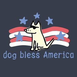 Teddy the Dog Dog Bless America Classic Tee, Midnight Dream, XXX-Large, T-Shirt slide 2 of 2