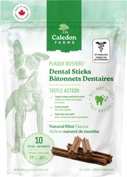 Caledon Farms Plaque Busters Mint Dental Dog Treats, 27 count