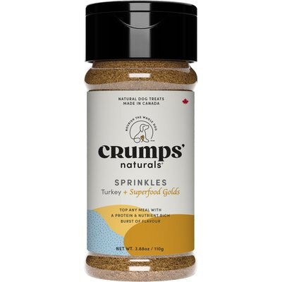 Crumps' Naturals Crumps' Naturals Superfood Sprinkles Turkey Gold Dog Food Topper, 3.88-oz jar