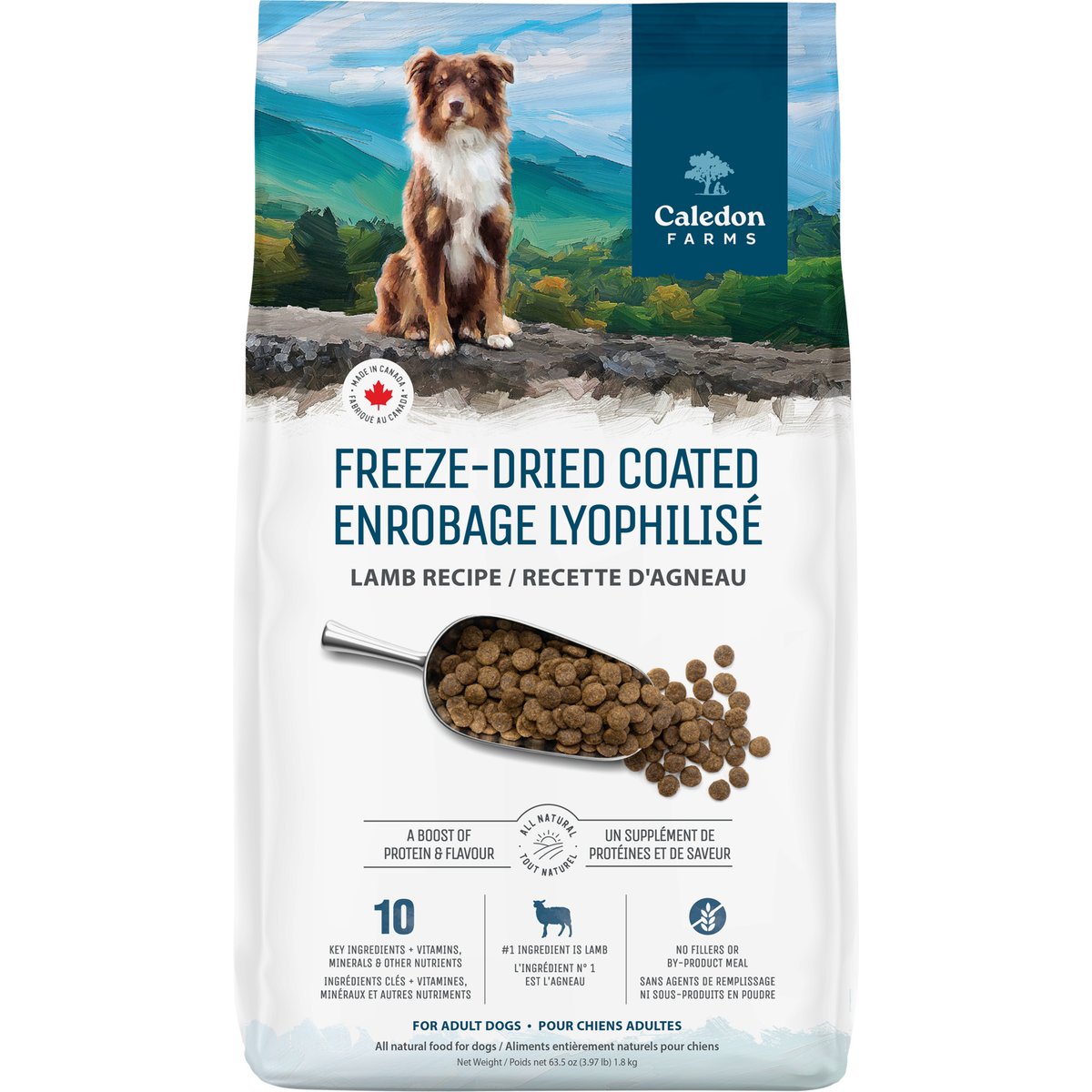 Caledon Farms Freeze-Dried Coated Lamb Recipe Dry Dog Food, 3.97-lb bag