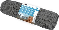allforpaws Go Fresh Dirty Chenille Dog Doormat, Gray, 63 x 31.5 x 0.4-in