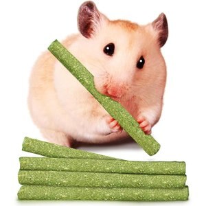 SunGrow Natural Timothy Hay Sticks Rabbit & Guinea Pig Treats, 4.7-in, 20 count