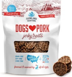 Farmland Traditions USA Dogs Love Pork Grain-Free Jerky Dog Treats, 2.5-lb bag