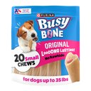 Busy Bone Long Lasting Rawhide-Free Real Meat Small Dog Treats, 20 count