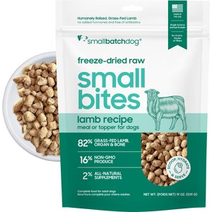 Smallbatch Pets Freeze-Dried Lamb Small Bites Dog Food, 19-oz bag