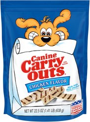 Canine Carry Outs Chicken Flavor Dog Treats, 22.5-oz bag