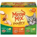 Meow Mix Poultry Selections Variety Pack Wet Cat Food, 2.75-oz cup, case of 24