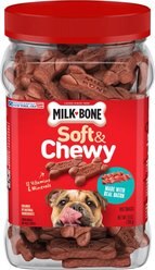 Milk-Bone Real Bacon Soft & Chewy Dog Treats, 25-oz canister