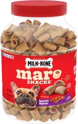 Milk-Bone MaroSnacks Bacon Flavored with Bone Marrow Small Dog Treats, 40-oz tub
