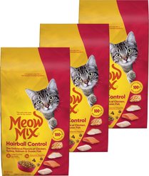 Meow Mix Hairball Control Adult Dry Cat Food, 18.9-lb bundle