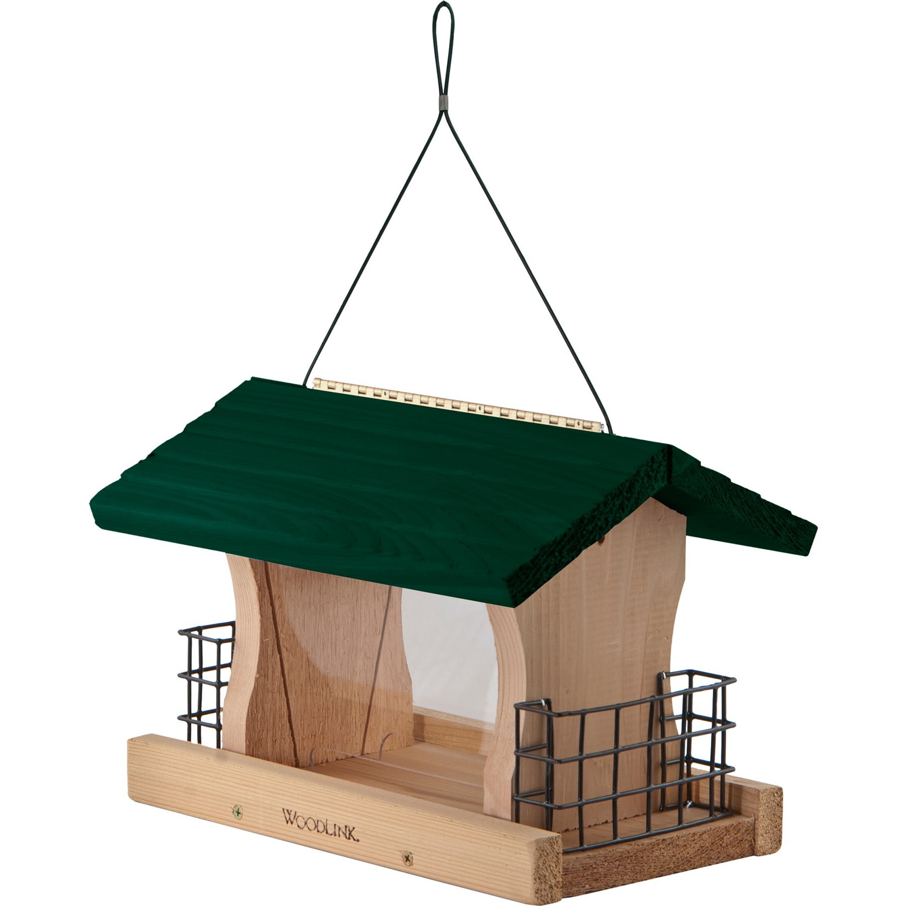 Panacea Wood Garden Green Roof & Suet Wild Bird Feeder, 5-lb