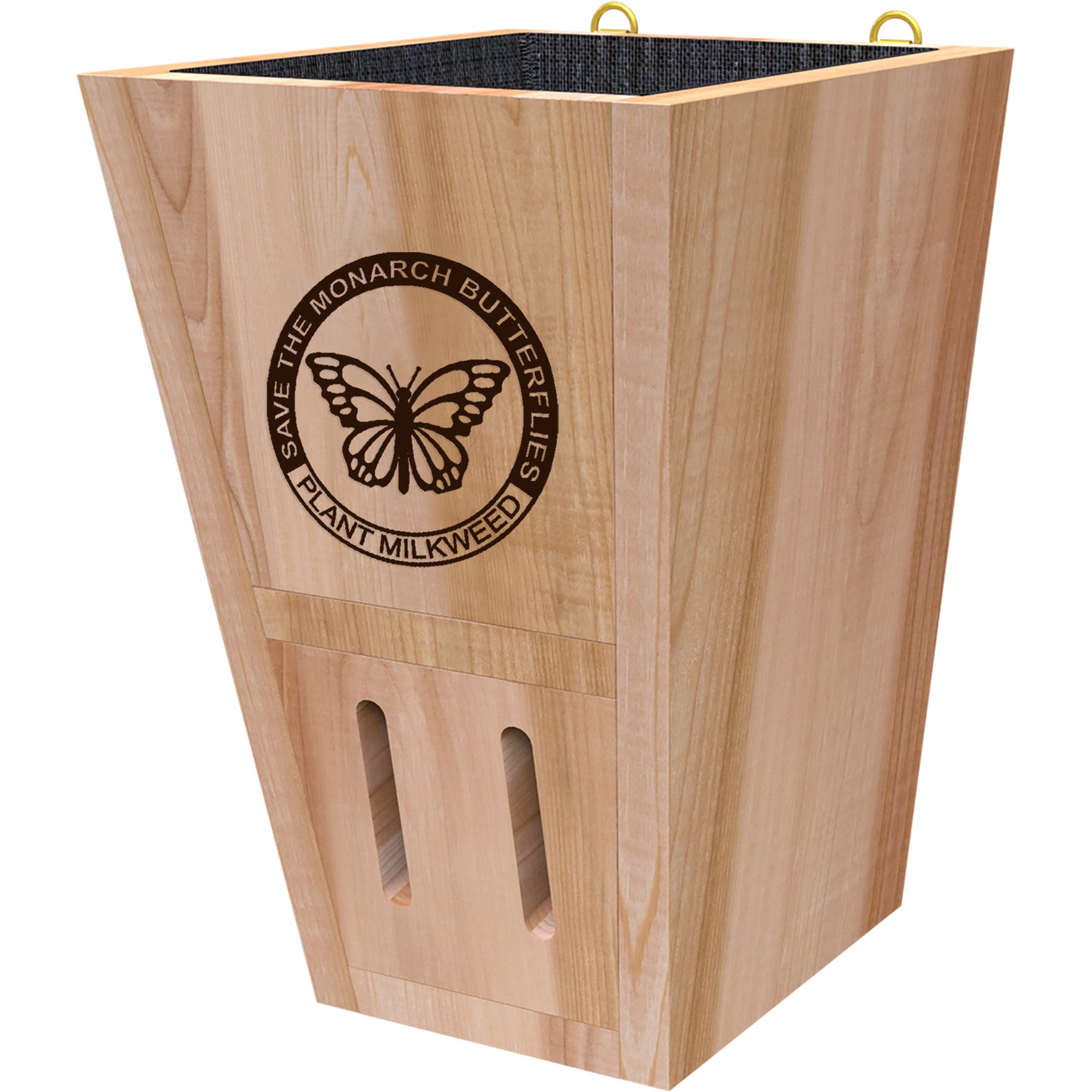 Panacea Combination Monarch Butterfly Shelter + Wood Planter with Soil Liner