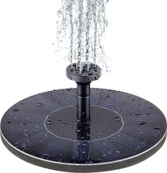 Panacea Solar Powdered Fountain Bird Bath Pump with 4 Spray Nozzels