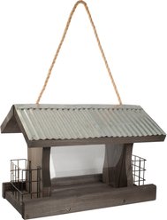 Panacea Rustic Farmhouse Ranch Wild Bird Feeder with Suet Wild Bird Feeders, 4-lb