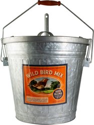 Panacea Rustic Farmhouse Wild Bird Mix Galvanized Storage Container slide 1 of 4